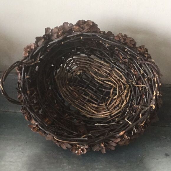 Cone basket pinecone gift decor decoration natural rustic - Picture 5 of 5